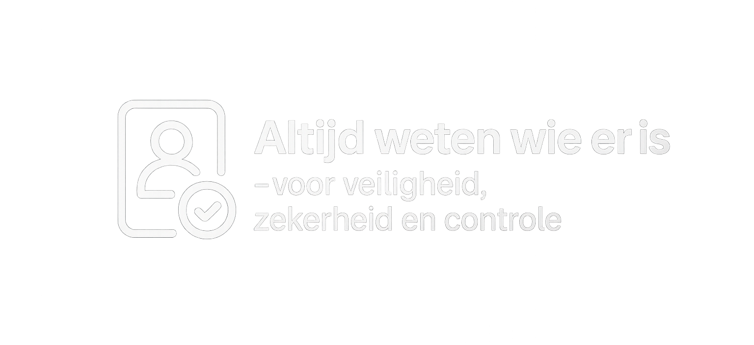 Aanwezigheidsregistratie logo, een visueel symbool dat voor veiligheid, zekerheid en controle staat.